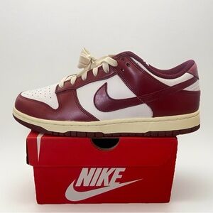 Size 8.5m/10w - W Nike Dunk Low Premium Vintage Team Red Coconut FJ4555-100 New